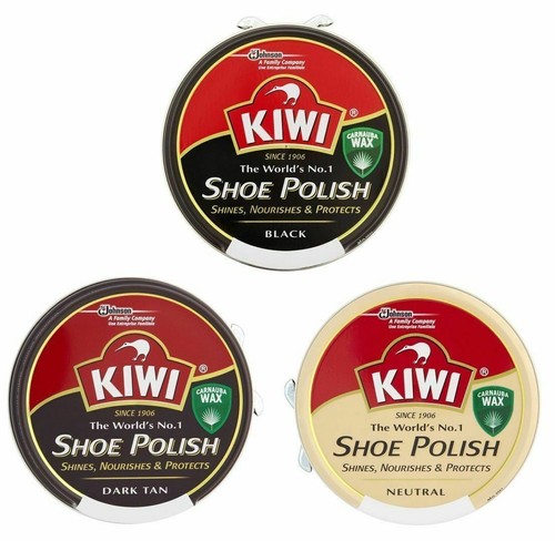 Kiwi shoe polish black brown - black,