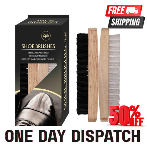 Elegant wooden shoe brush - shoe,