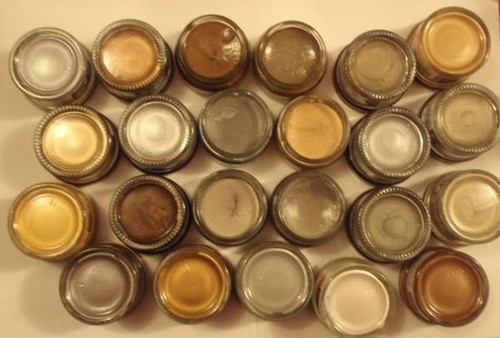 Metallic shoe polish - shoe, leather