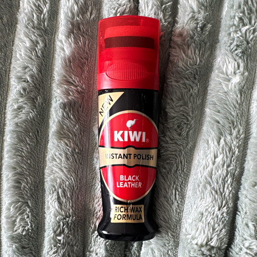 Kiwi instant black leather - black,