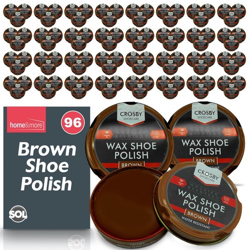Wax shoe polish brown - 12-48,