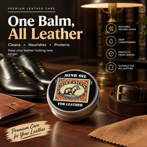 Mink oil leather conditioner - mink,