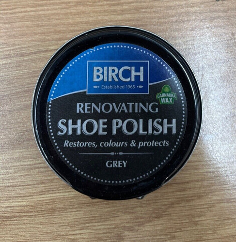 Grey leather wax - grey, polish