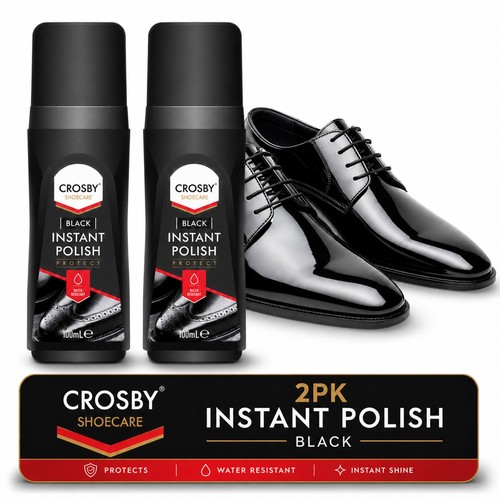 2pk black shoe polish liquid - shoe,