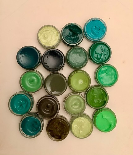 Green shoe polish - polish, /