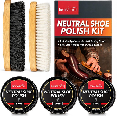 3pk neutral shoe polish - polish, kit