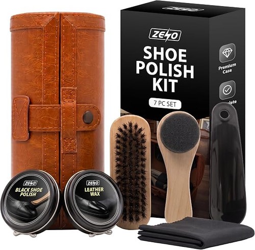 Shoe cleaning care - kit, for