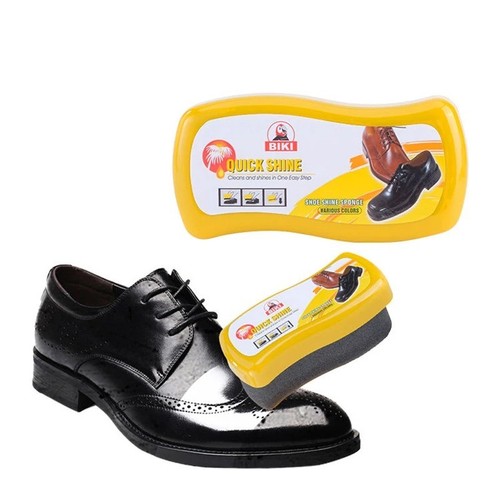 Leather shine sponge shoe - leather,