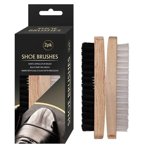Elegant wooden shoe - wooden, brush