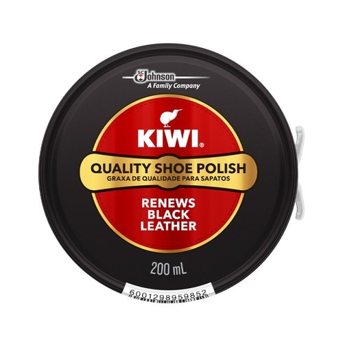 Kiwi shoe polish black 200ml - shoe,