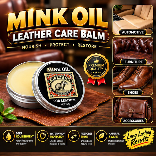 Mink oil leather conditioner - mink,